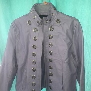 Fun light purple faux leather jacket